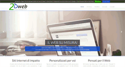 Desktop Screenshot of 2dweb.it