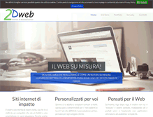 Tablet Screenshot of 2dweb.it